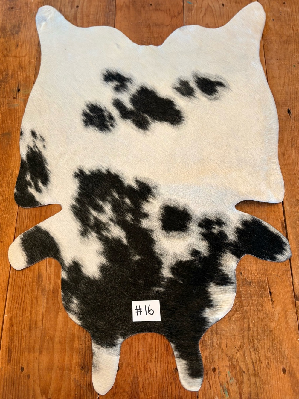 Black and White Authentic Mini Cowhide